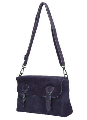 Women's navy blue leather bag marcella