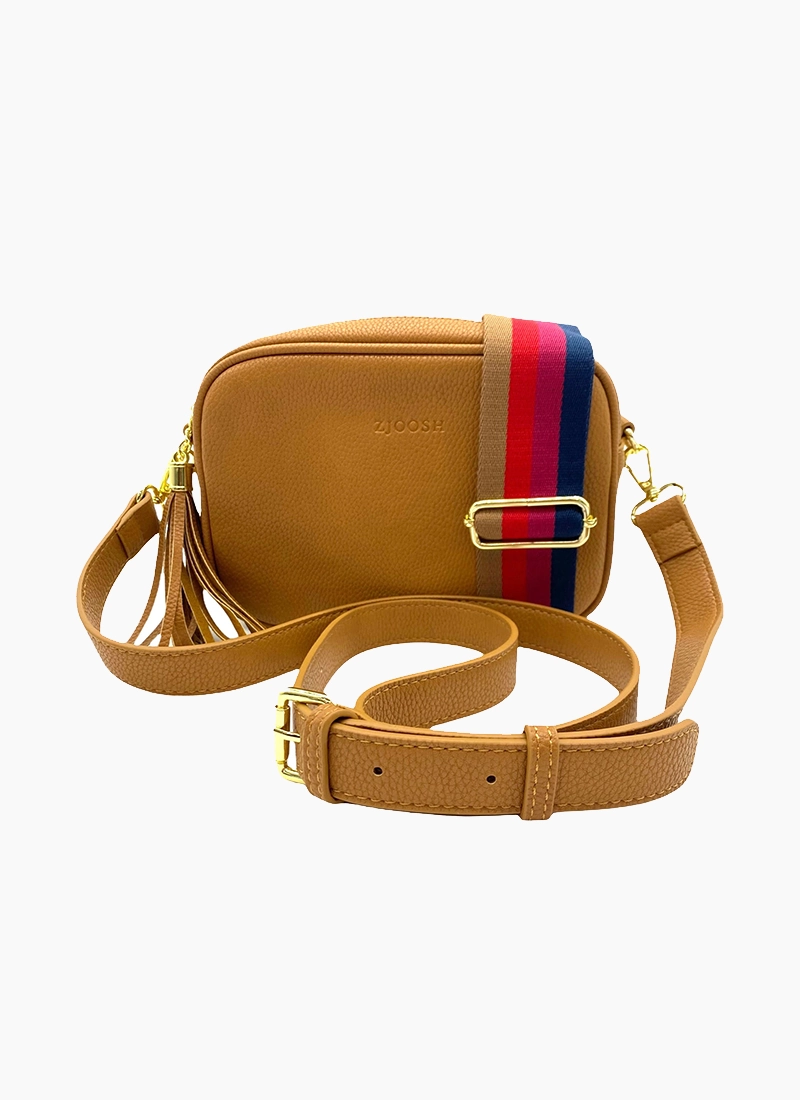 Zjoosh Ruby Sports Cross Body Bag - Tan